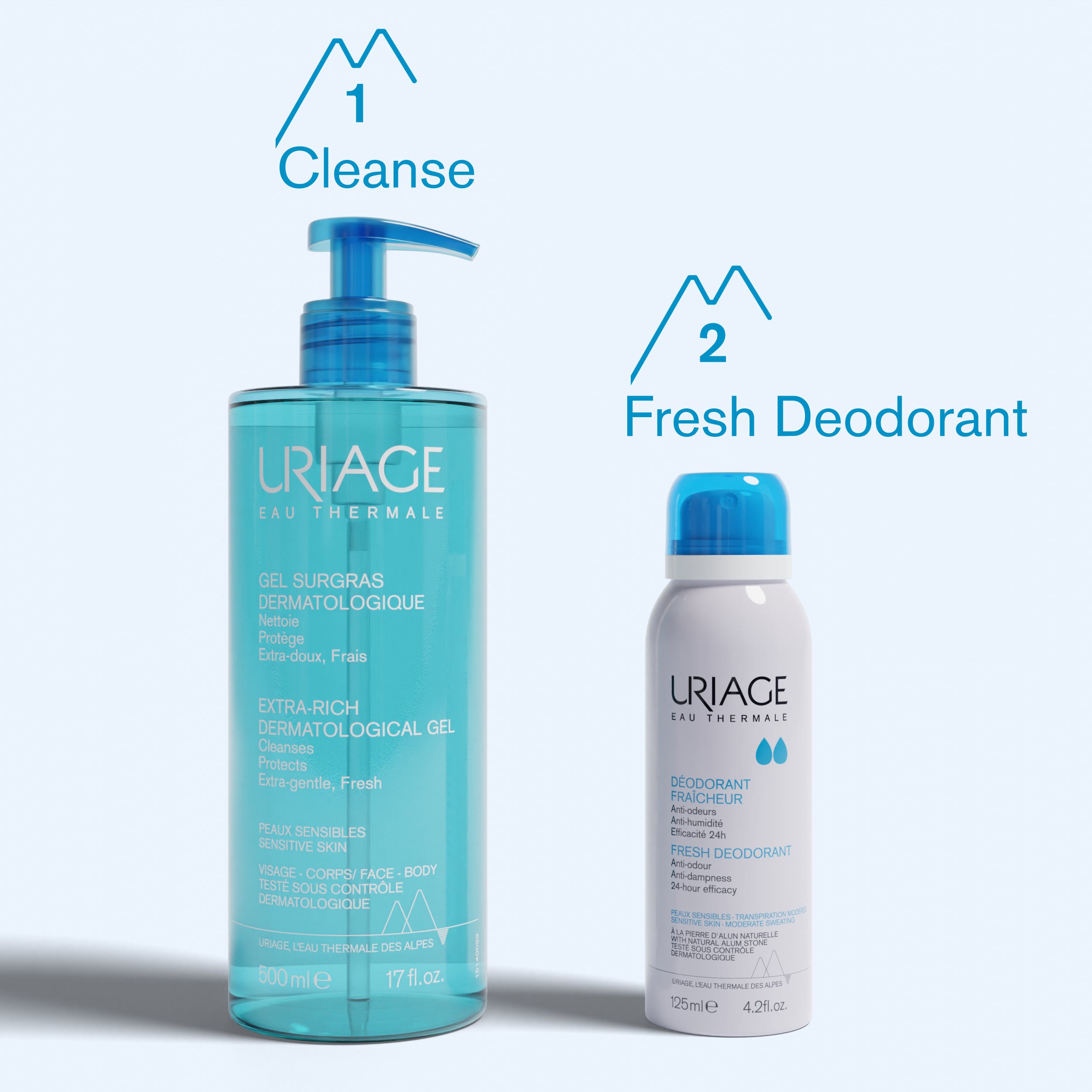 Uriage Fresh Deodorant Spray Combo