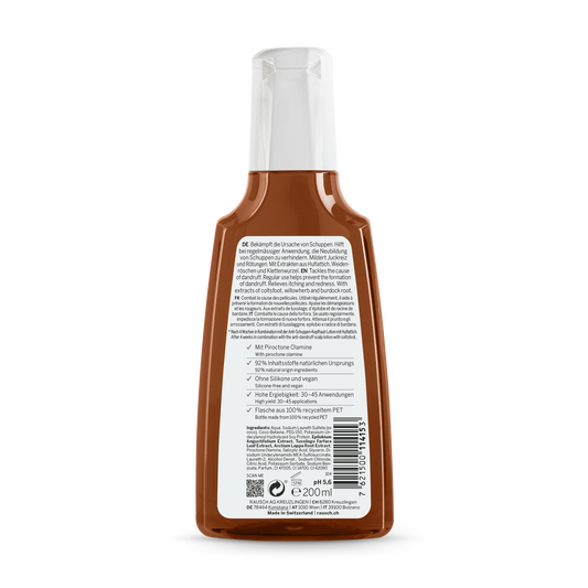 Rausch Anti-Dandruff Shampoo with Coltsfoot Backside