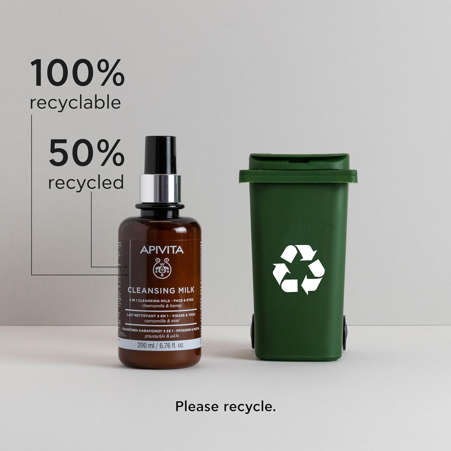 Apivita 3-in-1 Cleansing Milk 200ML