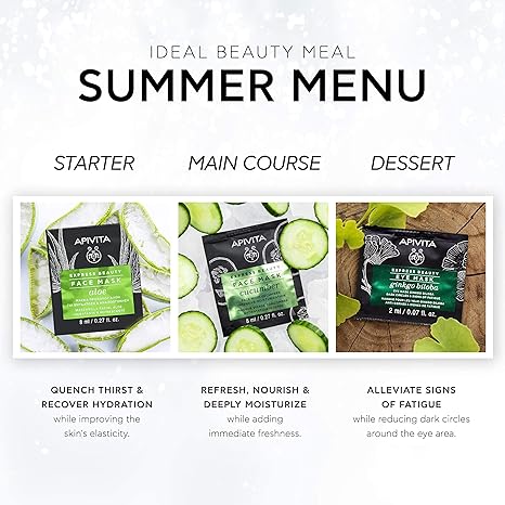 Apivita Aloe Face Mask 2X8ml