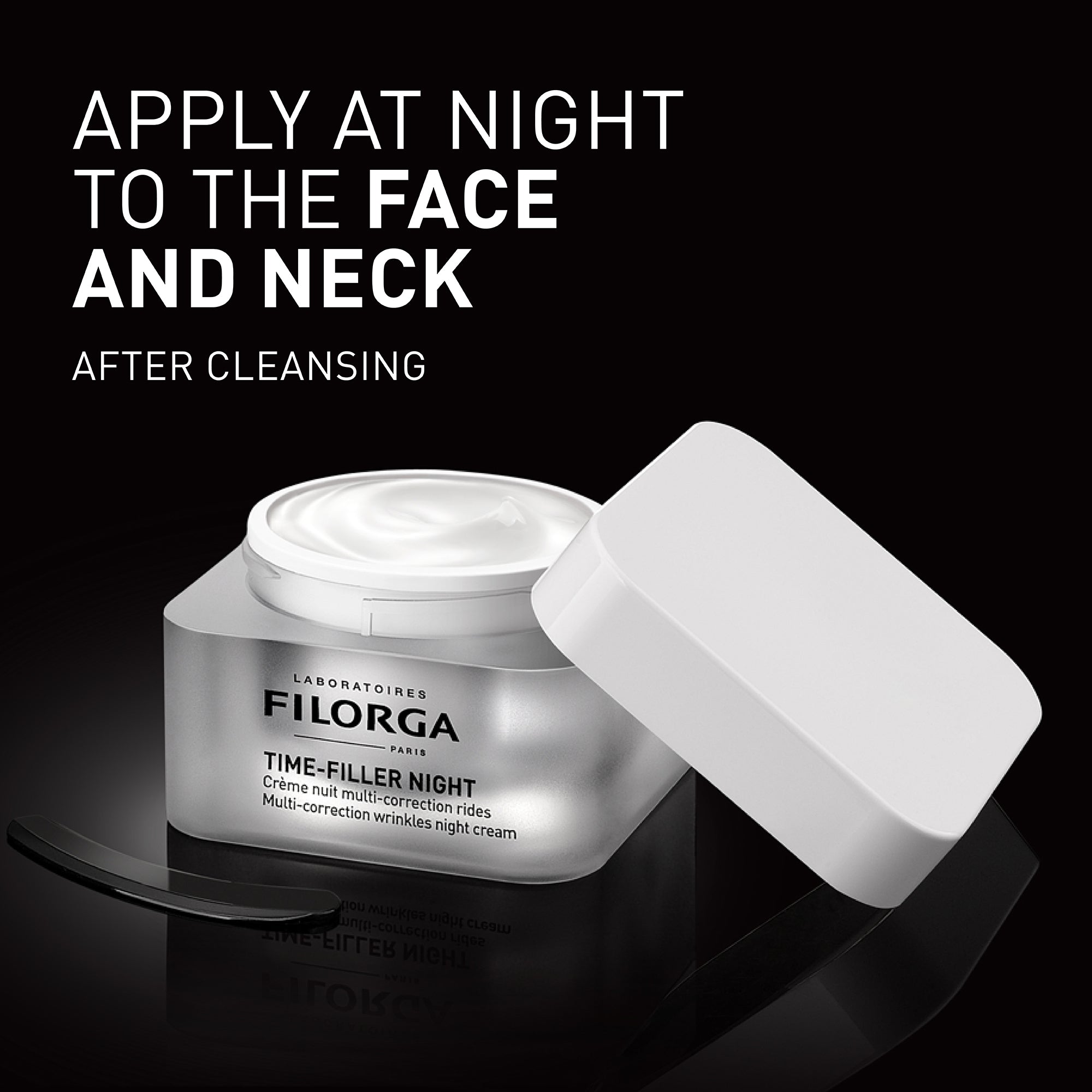 Filorga TIME-FILLER NIGHT Product Applying Tips Image