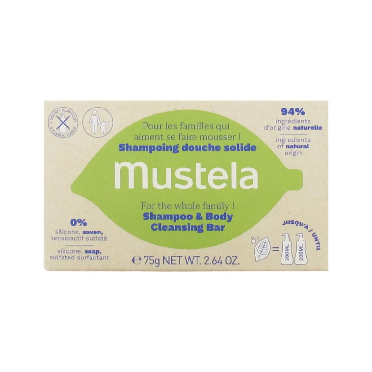 Mustela Shampoo and Body Cleansing Bar