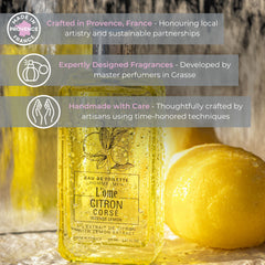 Durance Eau de Toilette Lemon Corsé 100ml, Zesty & Vibrant