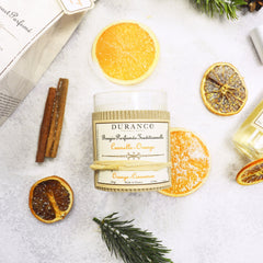Durance Perfumed Handmade Candle 180 gr Cinnamon Orange Visuals