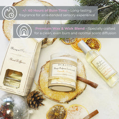 Durance Perfumed Handmade Candle 180 gr Cinnamon Orange key features