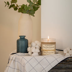 Durance Perfumed Handmade Candle 180 gr Cotton Flower image Visuals