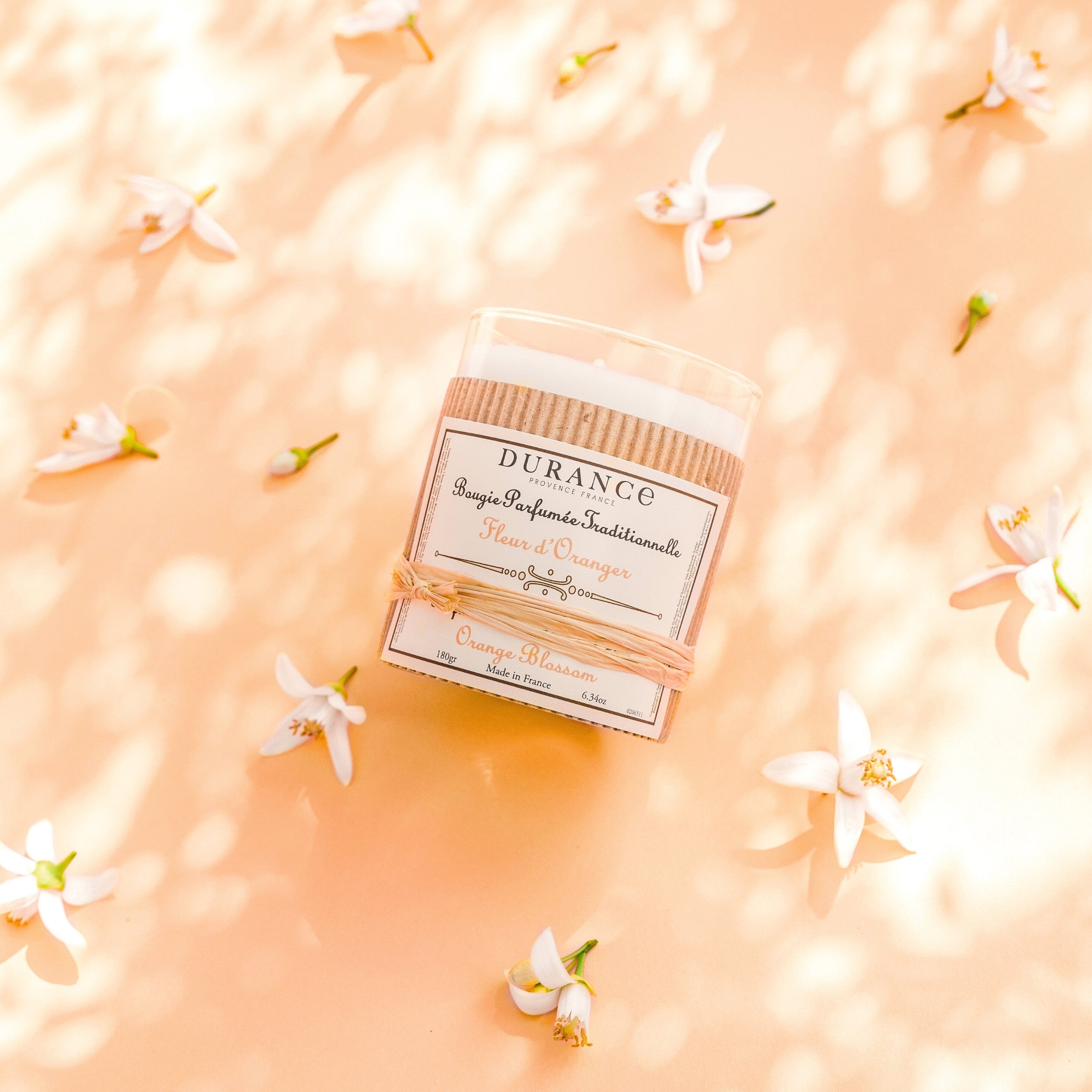 Durance Perfumed Handmade Candle 180g Orange Blossom Visuals