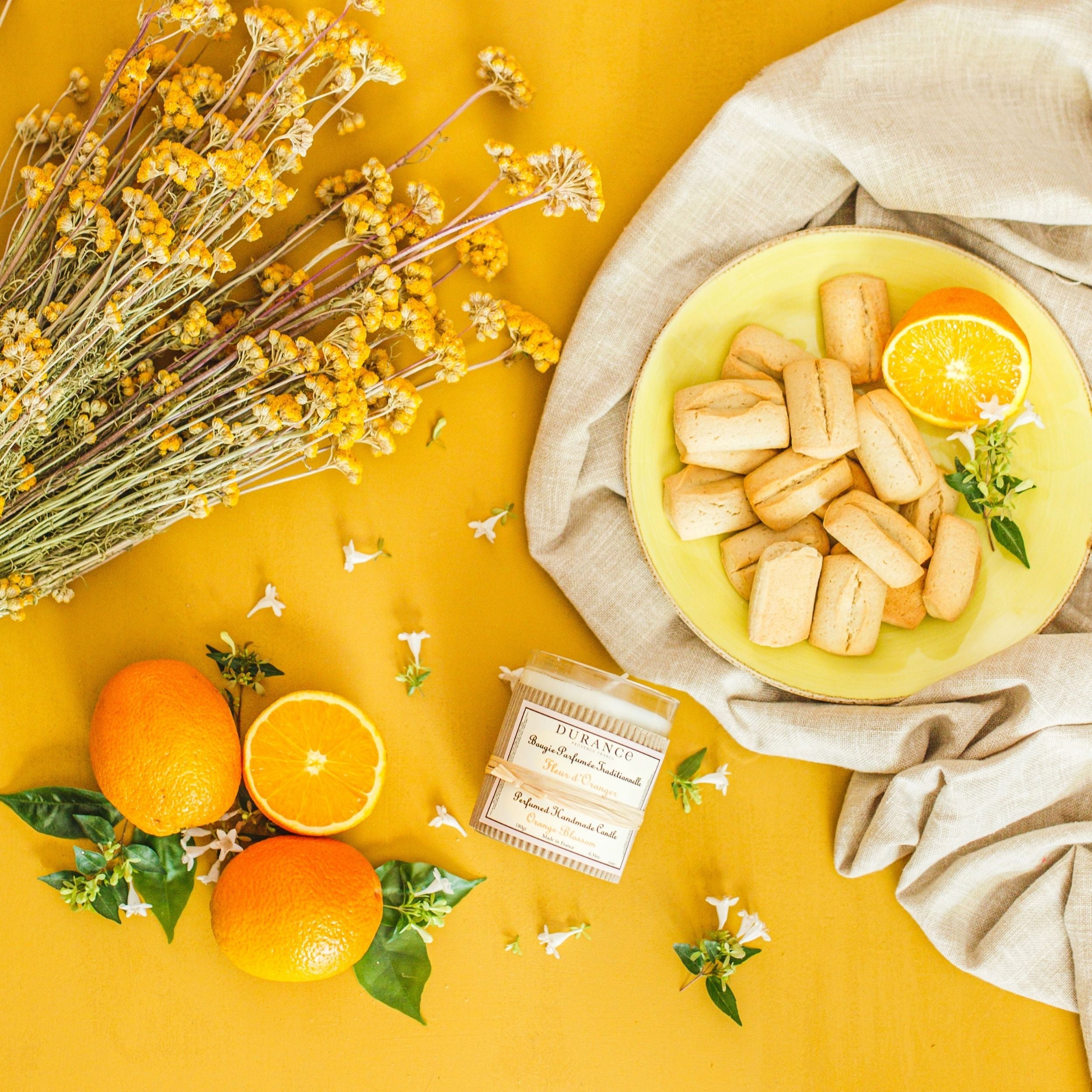 Durance Perfumed Handmade Candle 180g Orange Blossom scent