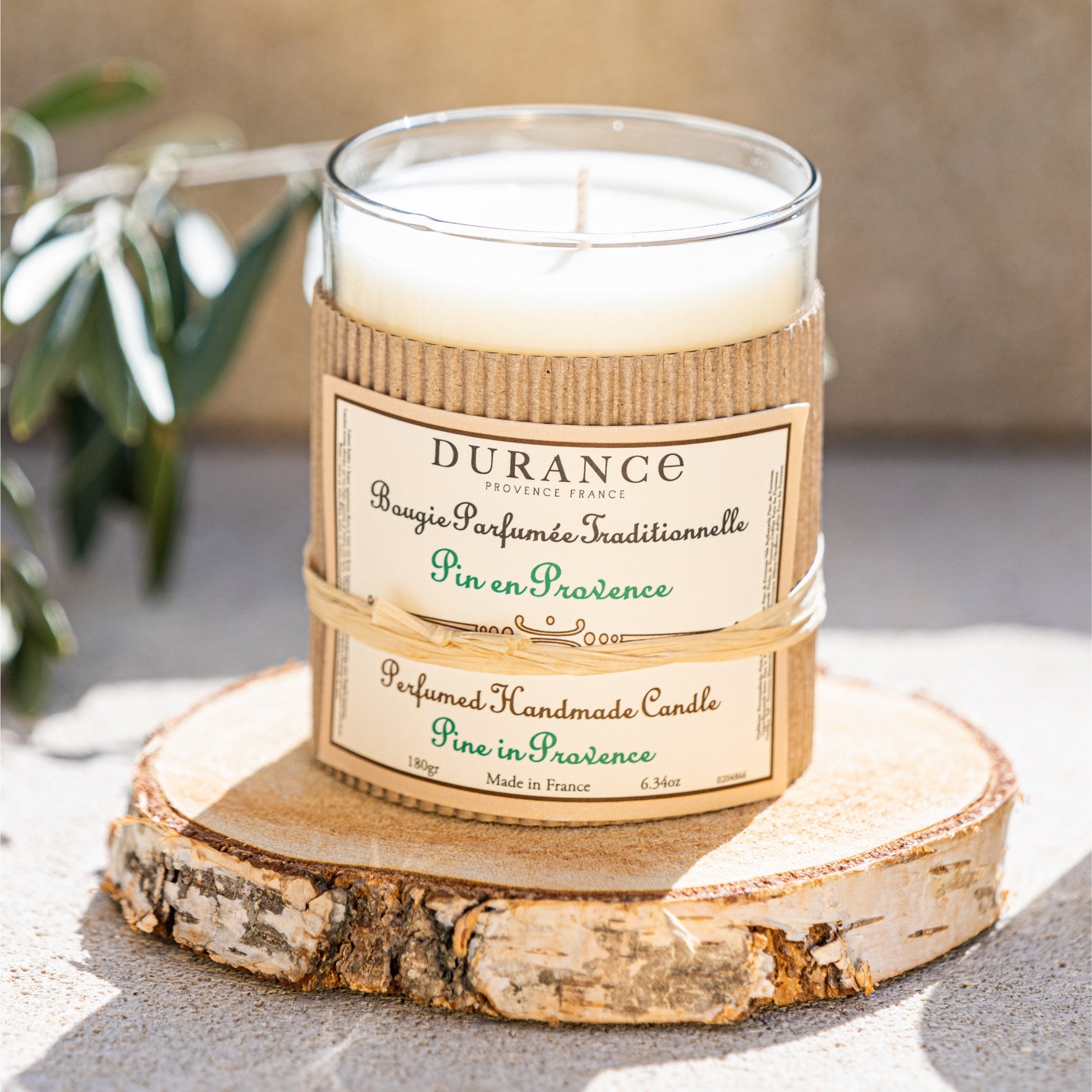 Durance Perfumed Handmade Candle 180g Pine in Provence fragrances