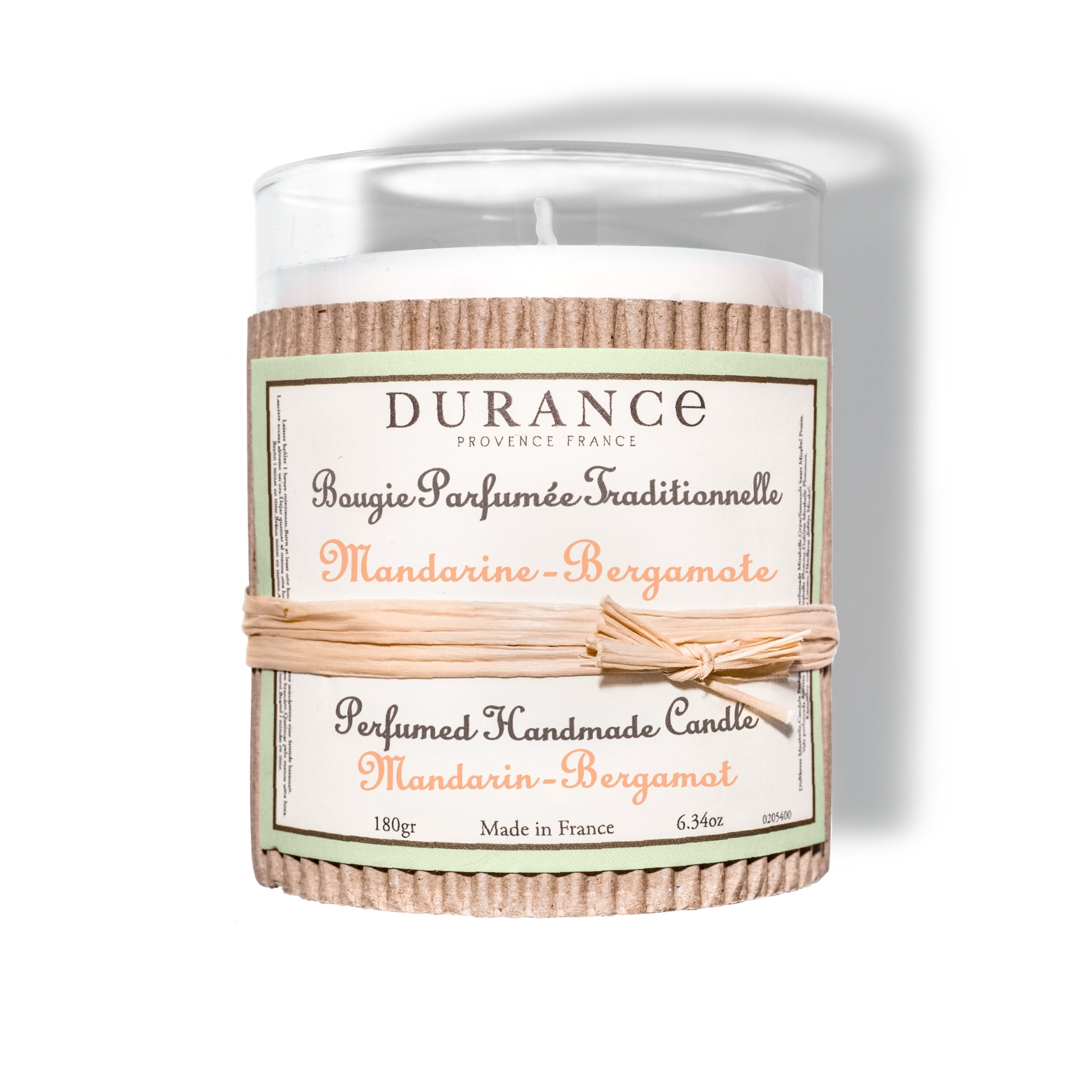 Durance Perfumed handmade Candle 180g Mandarin - Bergamot Main Image