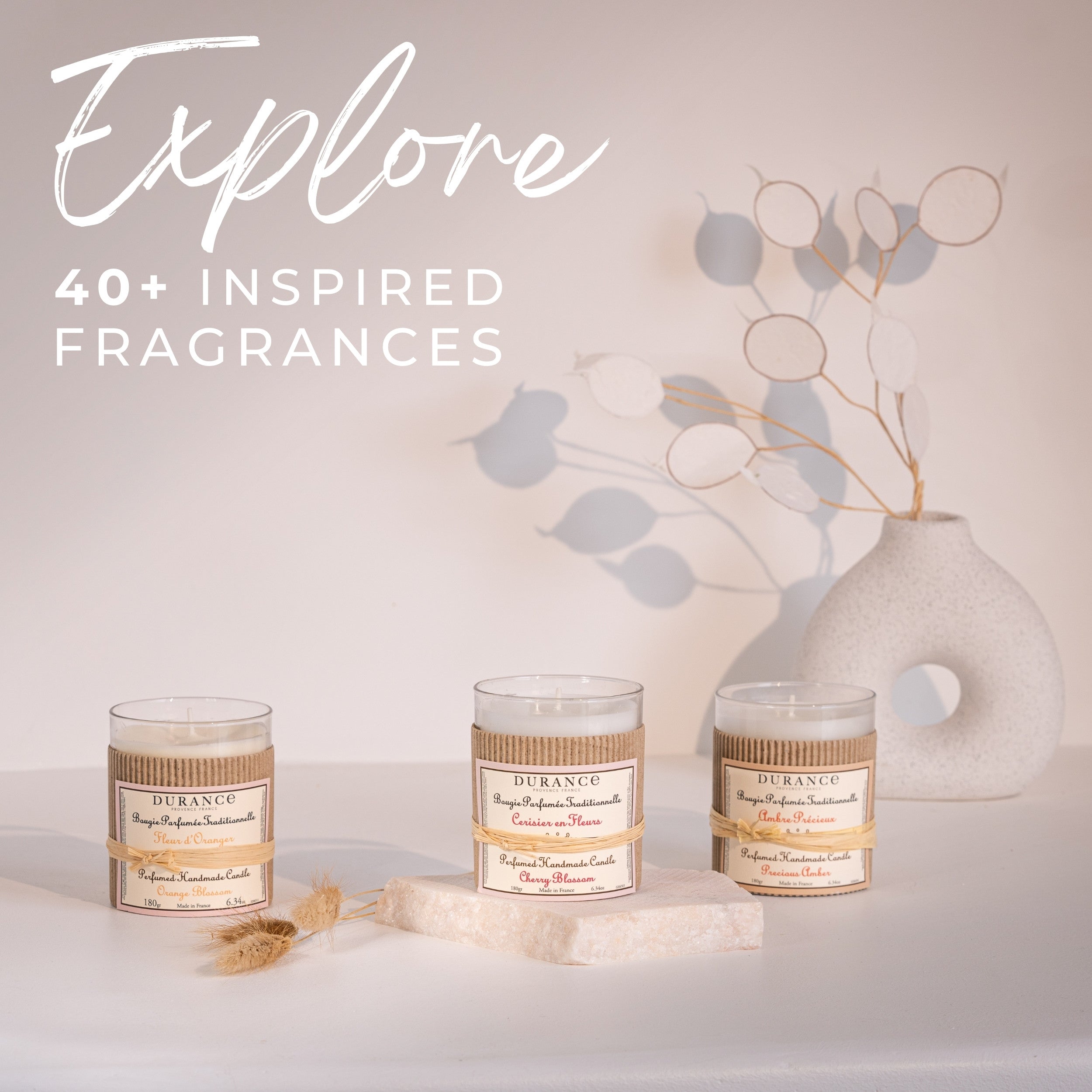Durance Perfumed handmade candle Sets
