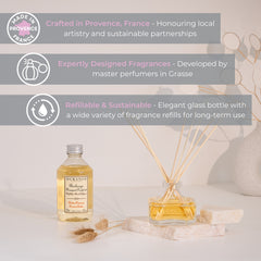 Durance Scented Bouquet Reed Diffuser 100mL Cashmere Wood advantages