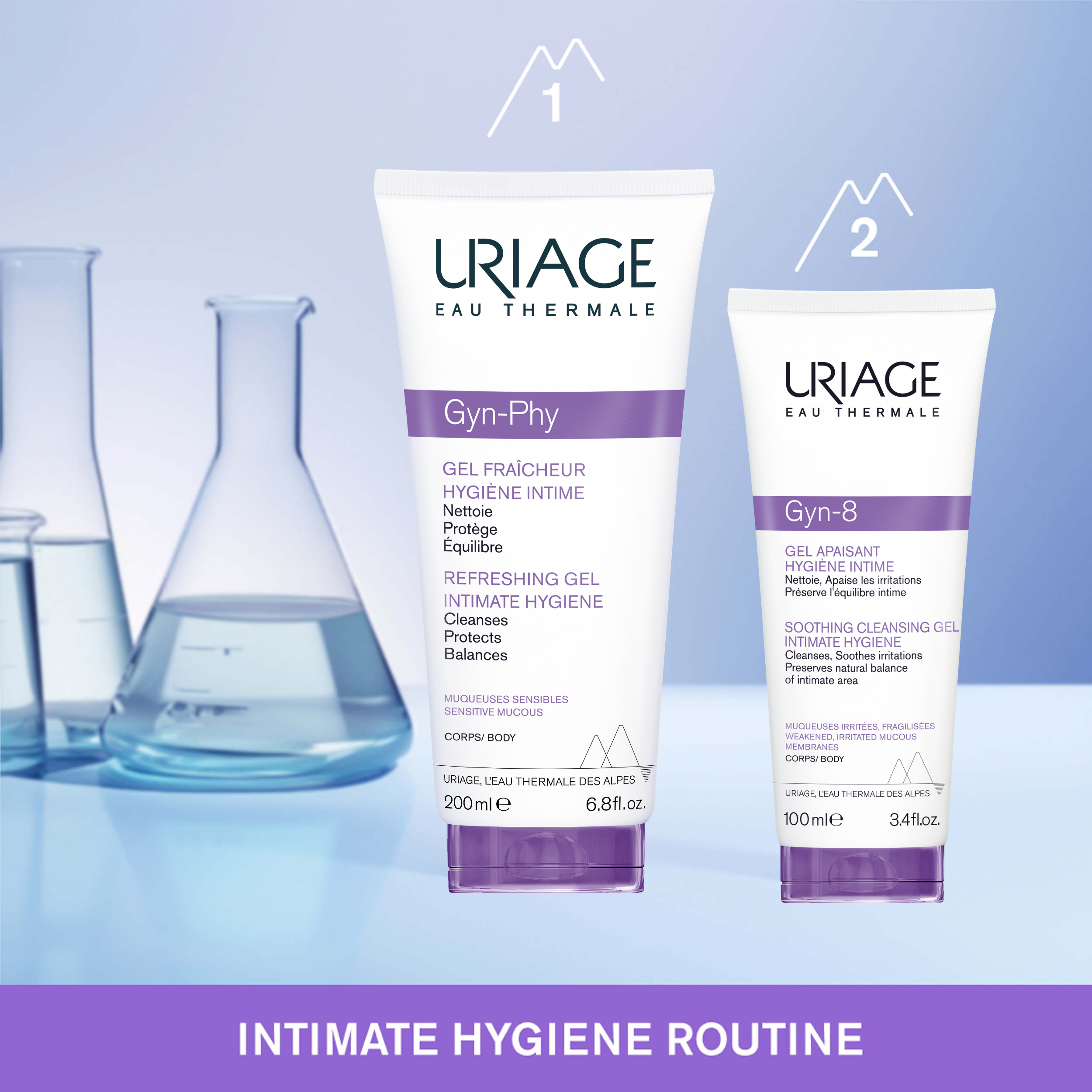 Uriage Gyn Phy Intimate Hygiene Refreshing cleansing Gel Combo
