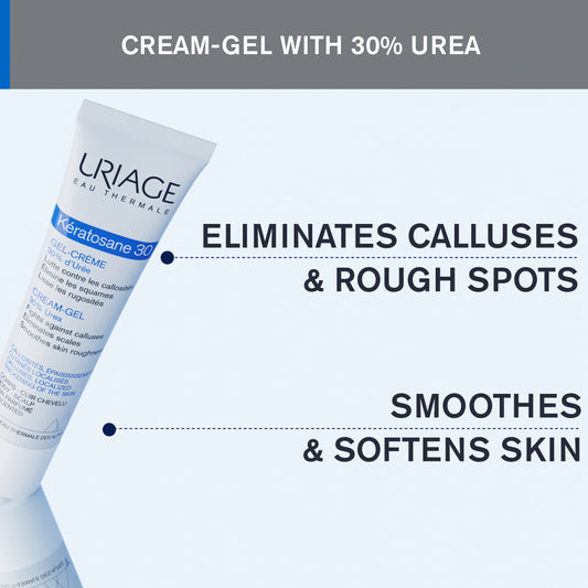 Uriage Kératosane 30 Cream Gel for Callused Skin Features