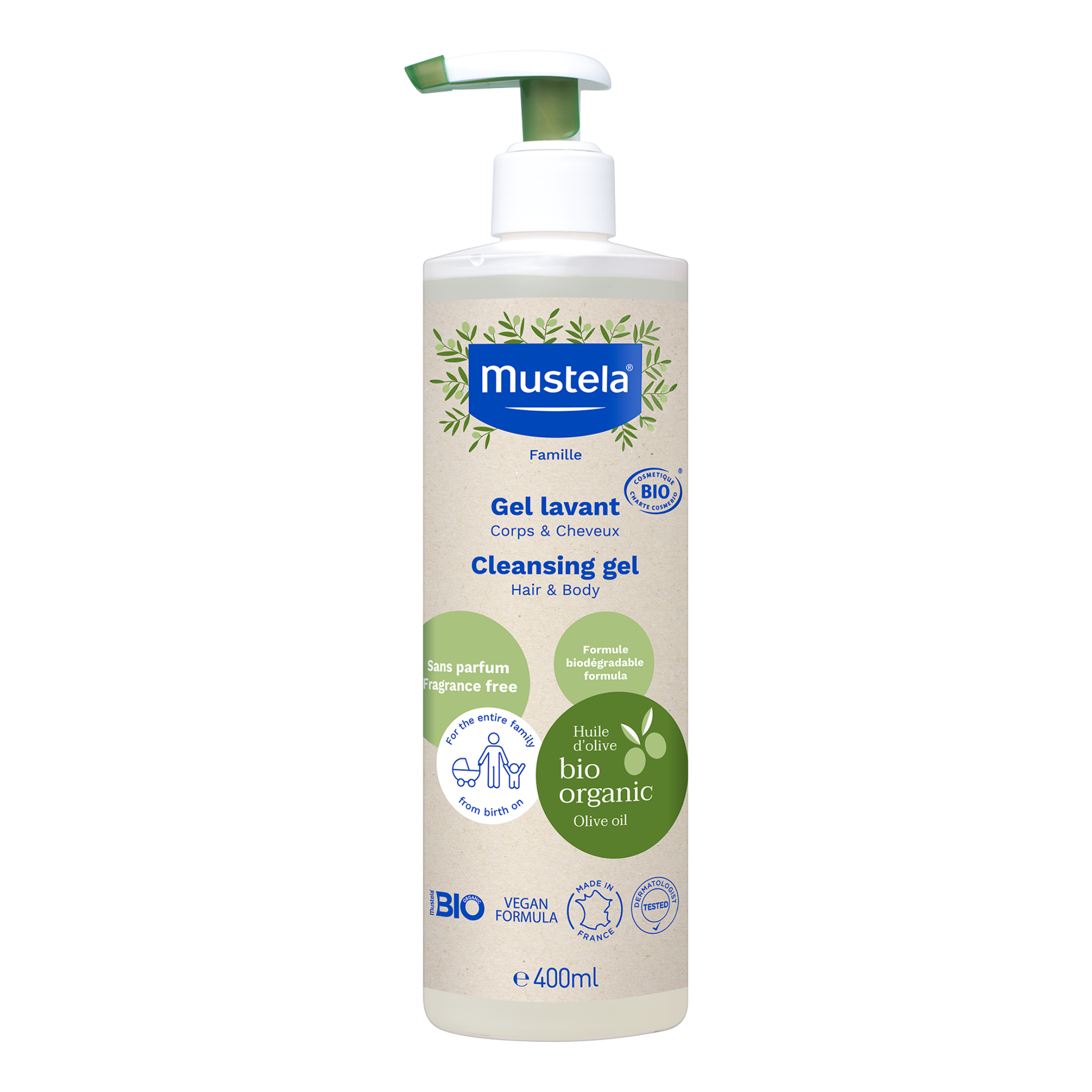 Mustela Bio Organic Cleansing Gel Hair & Body product image