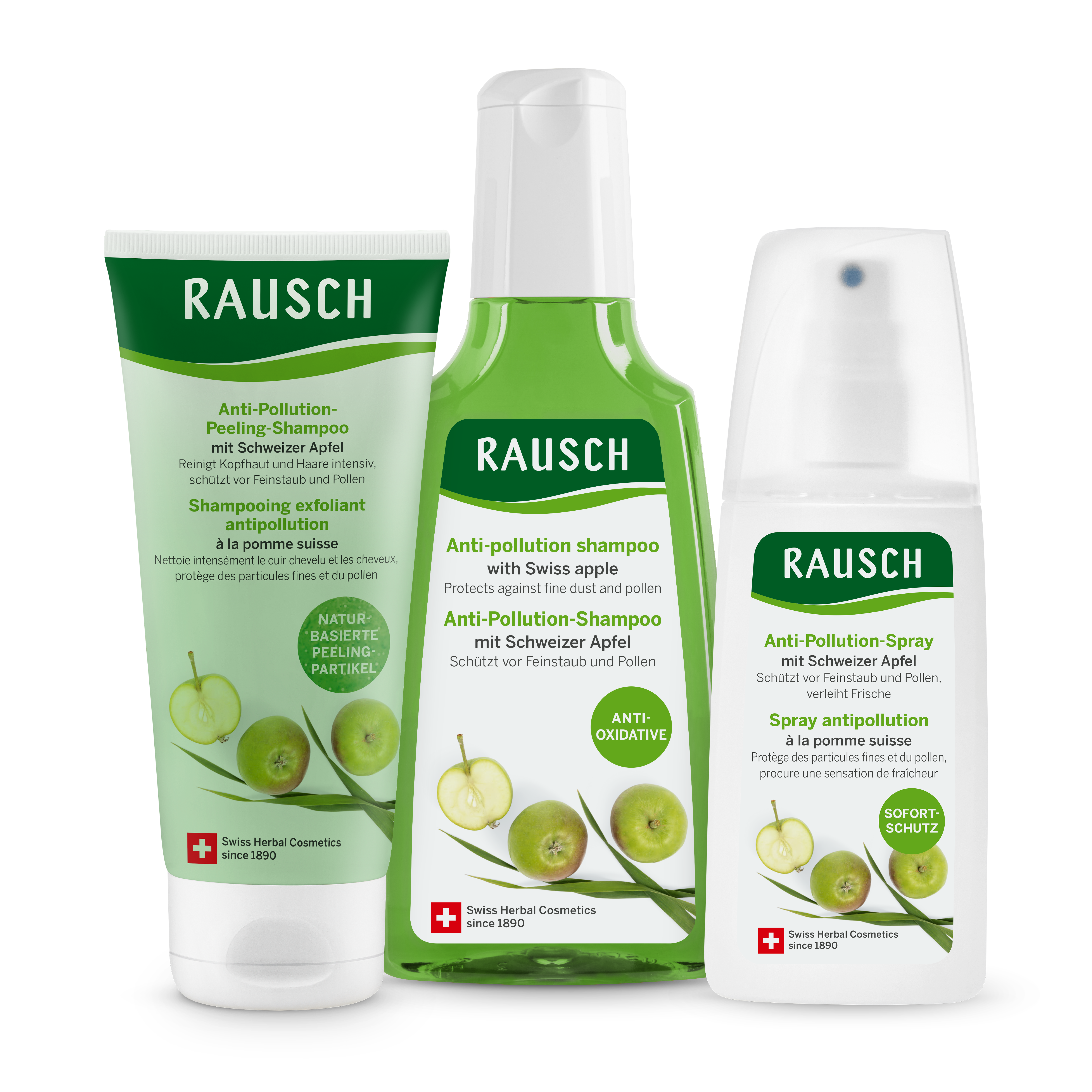 Rausch Anti-Pollution Spray with Swiss Apple 200ml Complete Set