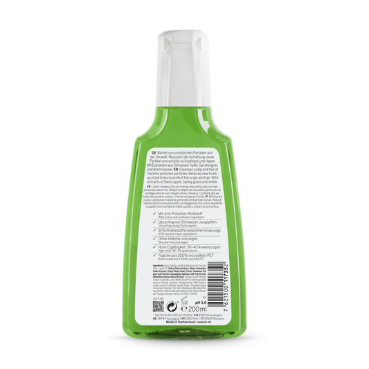 Rausch Anti-Pollution Shampoo with Swiss Apple 200ml Back side