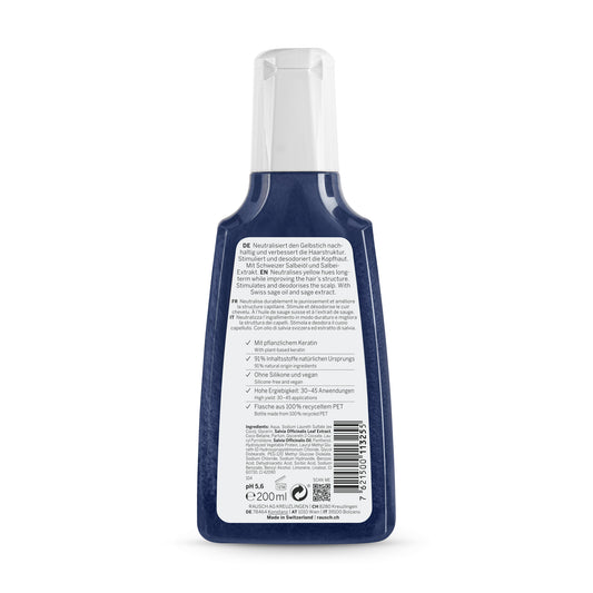Rausch Sage Silver Shine Rinse Shampoo 200ml Back Side