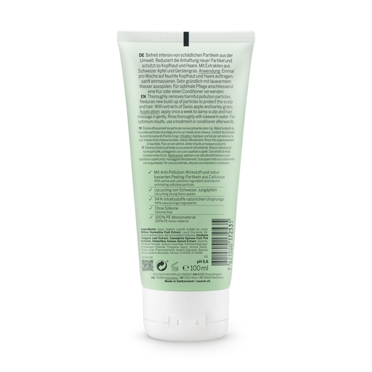 Rausch Anti Pollution Peeling  Shampoo with Swiss Apple 100ml Back side