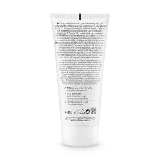 Rausch Degreasing scalp treatment Mask with seaweed 200 ml Back side