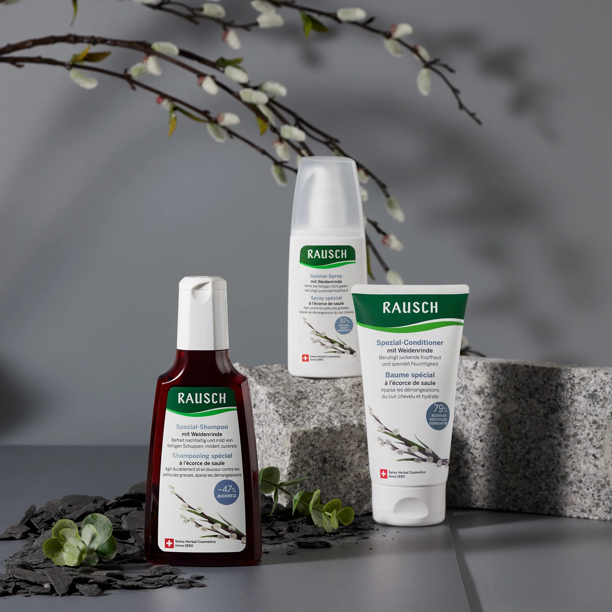 Rausch Treatment conditioner with willow bark 150ml Complete Set