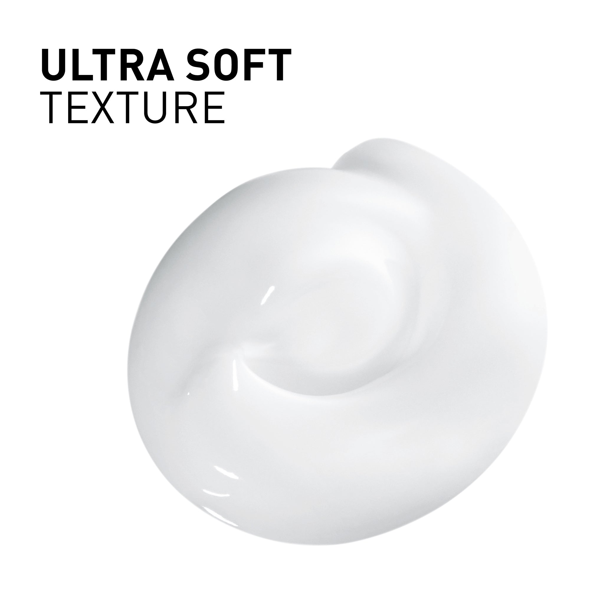 White sphere with 'Ultra Soft Texture' text on a white background