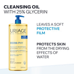 Uriage Cleansing Oil 1Ltr – Ultra-Nourishing Oil for Very Dry Skin