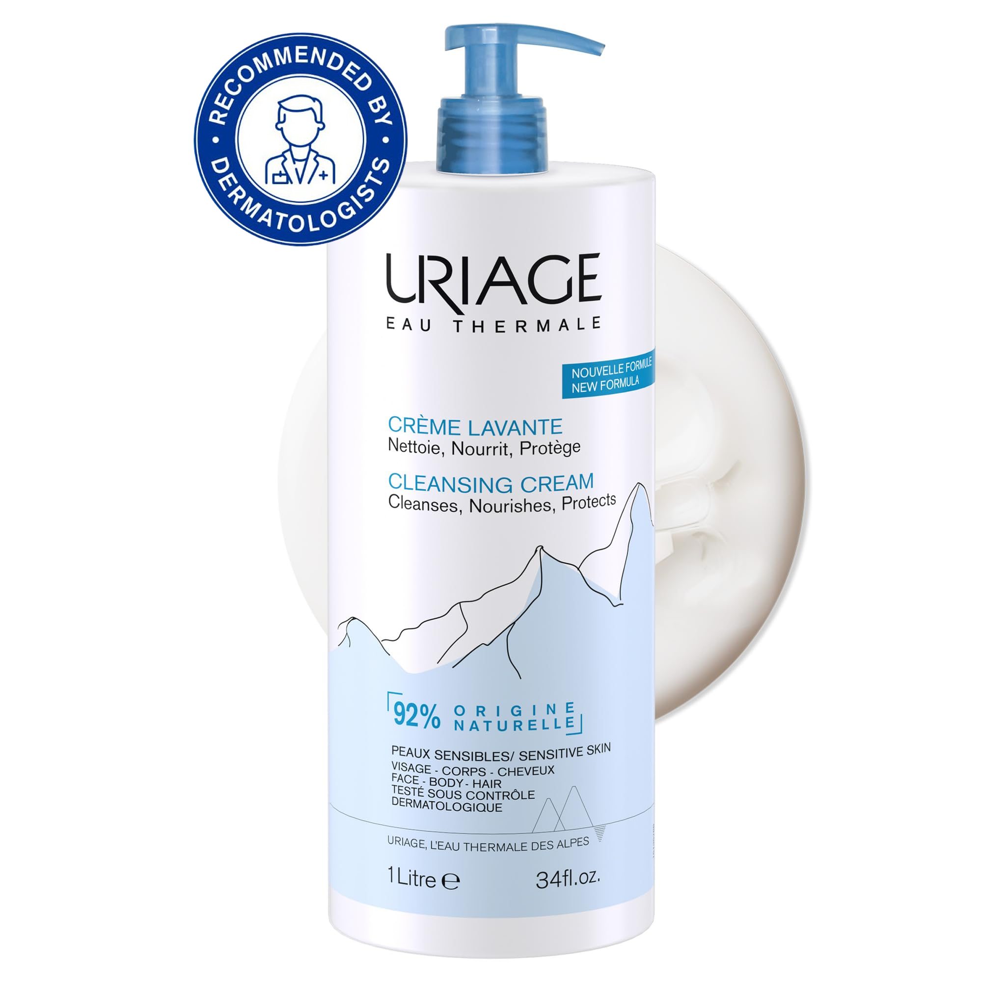Uriage Cleansing Cream 1L – Gentle Daily Hydration Care Main Image