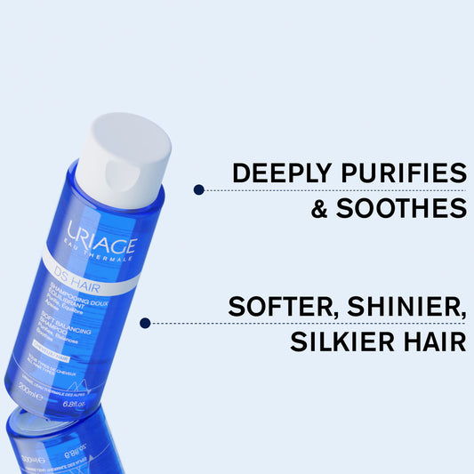 Uriage Ds Hair Balancing Shampoo deeply purifies