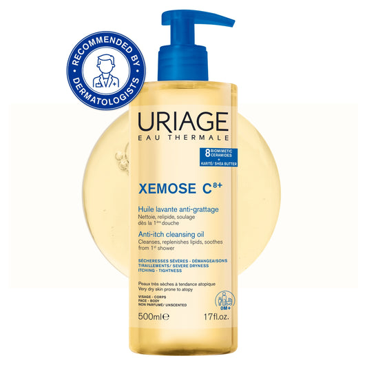 Uriage Xémose C8+ Anti-Itch Cleansing Oil 500ML– Gentle Hydrating Cleanser