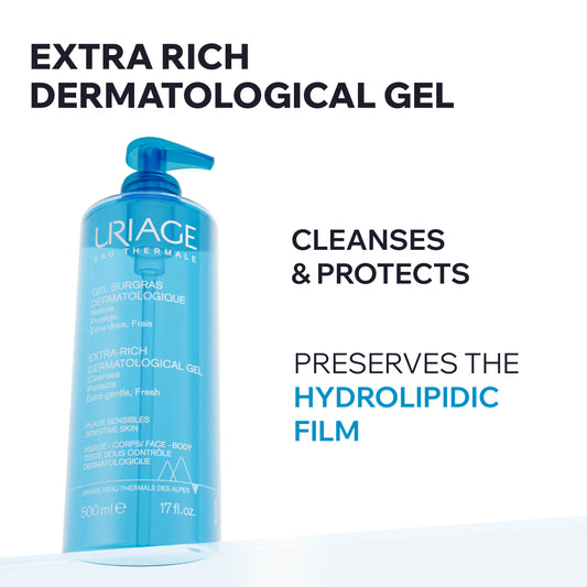 Uriage Extra Rich Cleansing Gel 1L – Daily Soap-Free Care