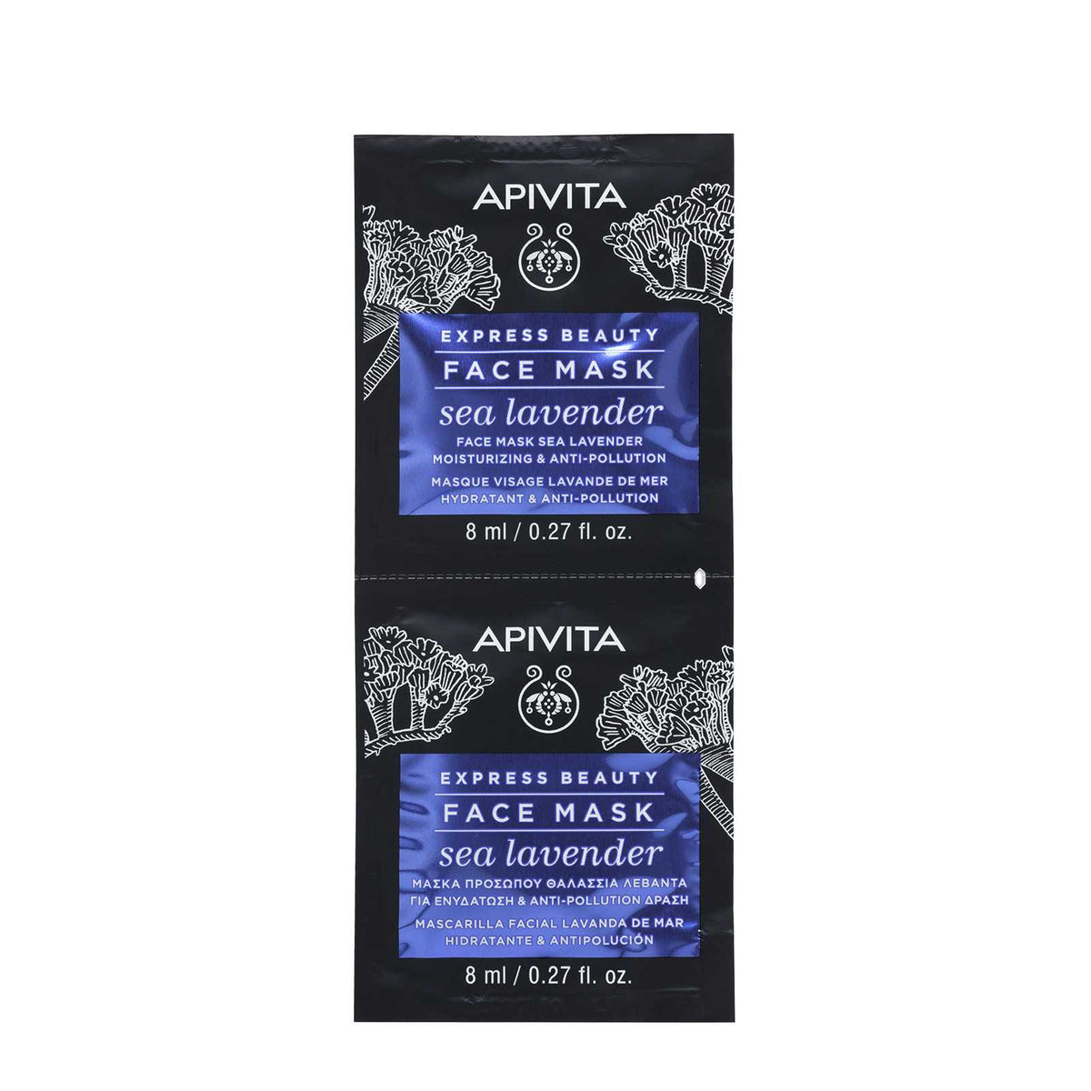 Apivita Sea-Lavender Face-Mask 2X8ml