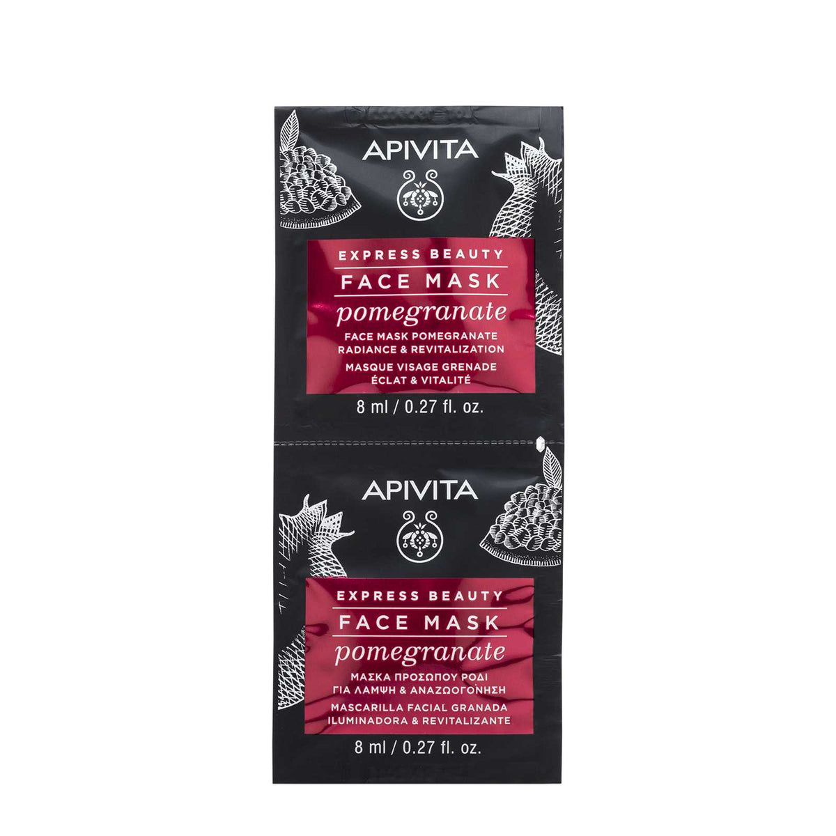 Apivita Pomegranate Face-Mask 2X8ml