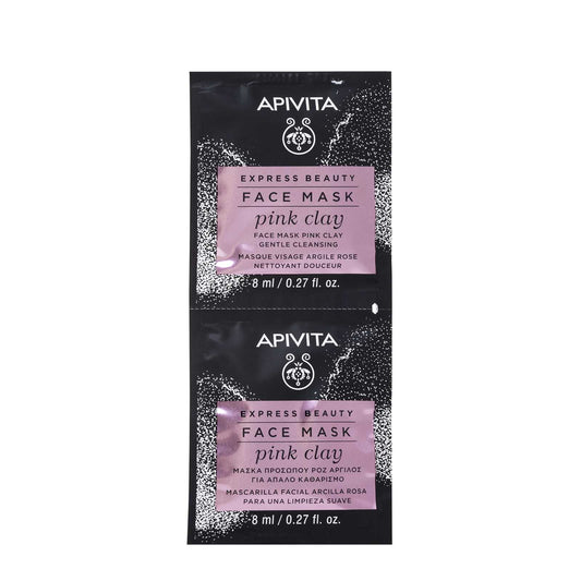Apivita Pink-Clay Face-Mask 2X8ml