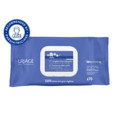 Uriage Baby 1st Water Cleansing Wipes X70