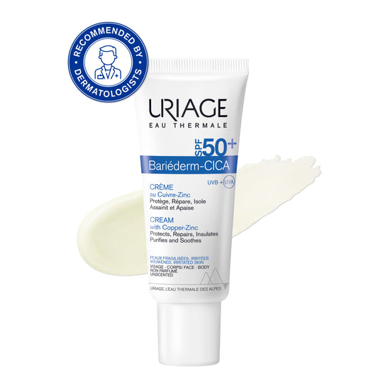 Uriage Bariéderm-Cica Cream with Copper Zinc SPF50+ 40ml – Intensive Skin Repair