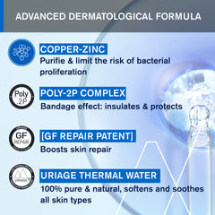 Uriage Bariéderm-Cica Cream with Copper Zinc SPF50+ 40ml – Intensive Skin Repair