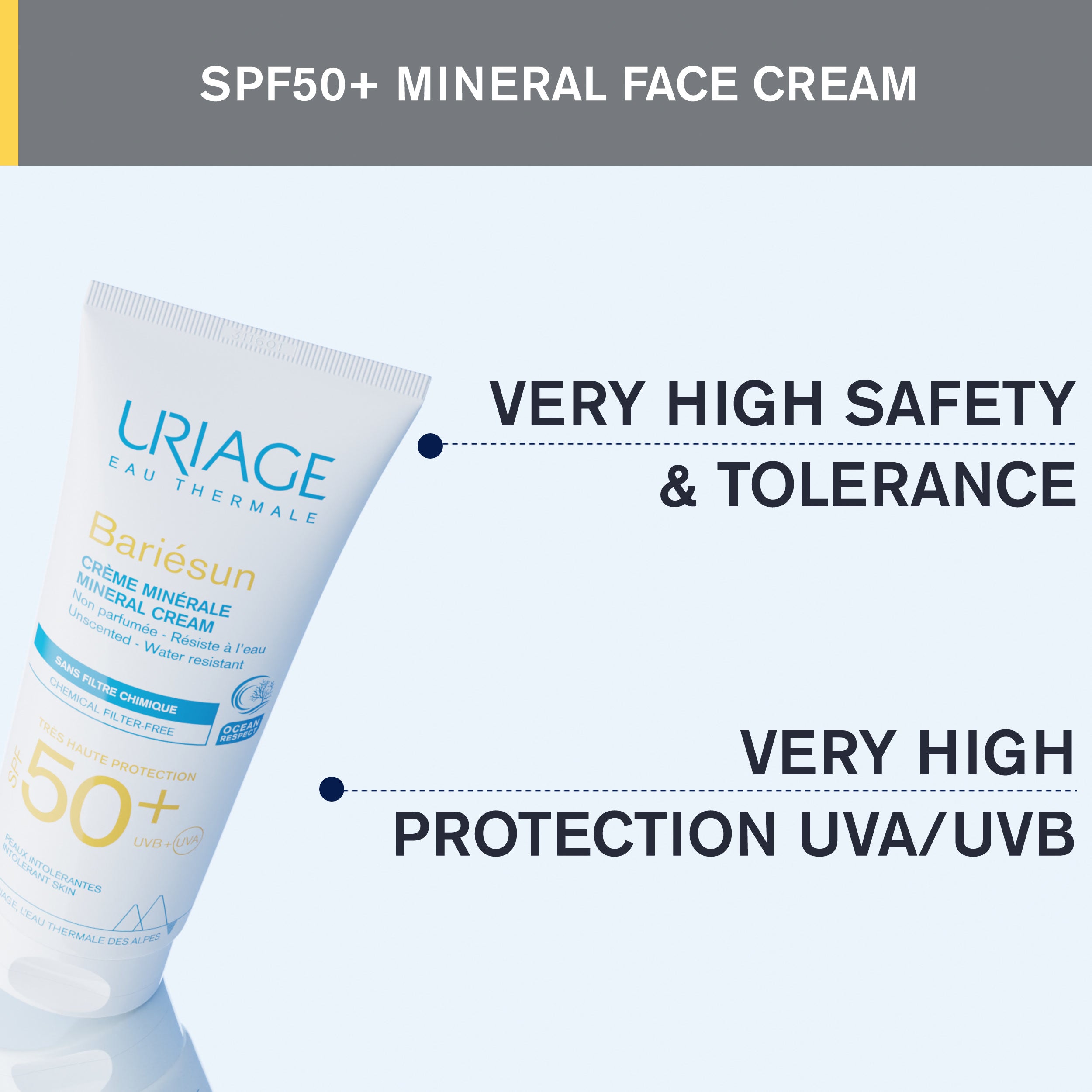 Uriage Bariésun Mineral Cream SPF50+ 100ml