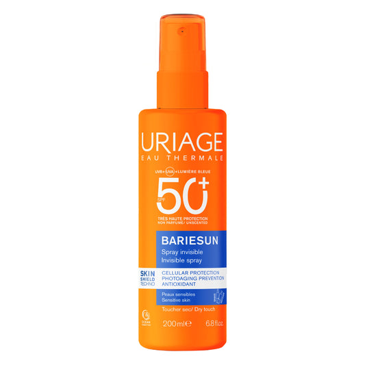 Uriage Bariesun SPF50+ Invisible Spray Unscented  200ml – Full Sun Protection