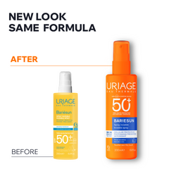 Uriage Bariesun SPF50+ Invisible Spray Unscented  200ml – Full Sun Protection