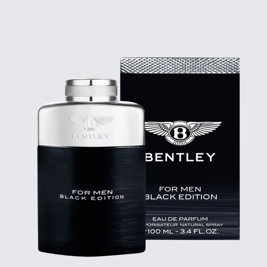 Bentley For Men Black Edition Eau de Parfum 100ml fragrance bottle
