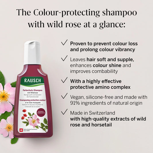 Rausch Colour-Protecting Shampoo with Wildrose 200ml