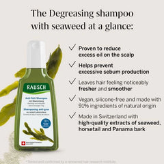 Rausch Greasy Hair Degreasing Shampoo with Seaweed 200ml