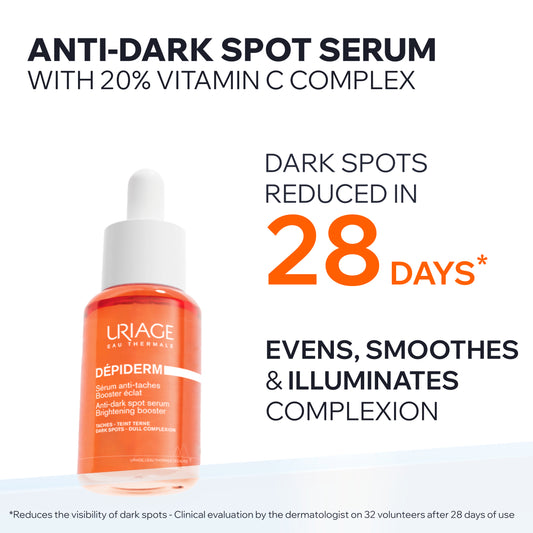 Uriage Depiderm Anti-Brown Spot Brightening Booster 30ml – Dark Spot Corrector Care
