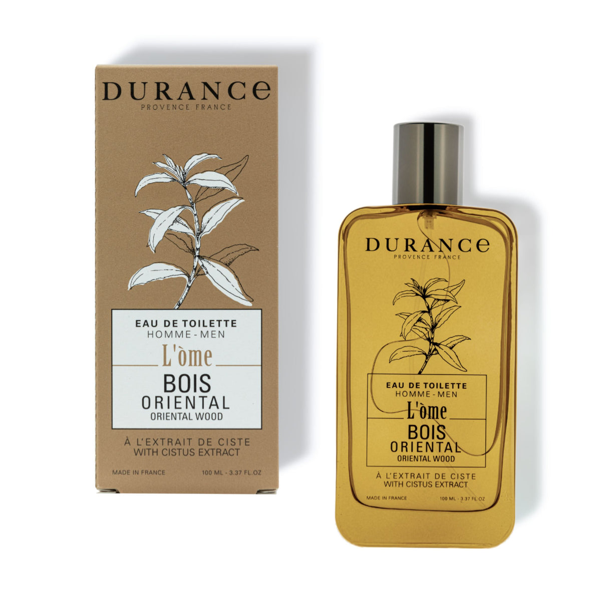 Durance Eau De Toilette Oriental Wood 100ml, Spicy Woody Scent