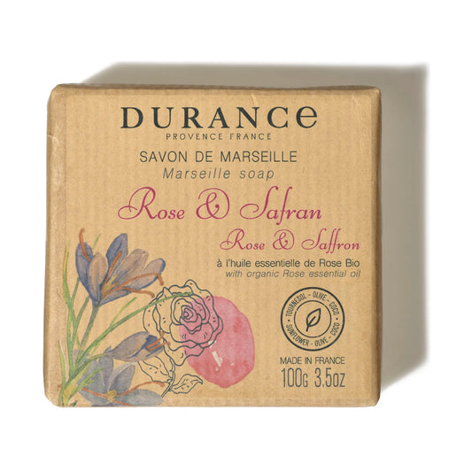 Durance Marseille soap Rose & Saffron  