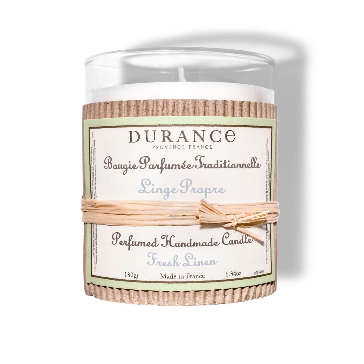 Durance Perfumed Handmade Candle 180g Fresh Linen Main Image
