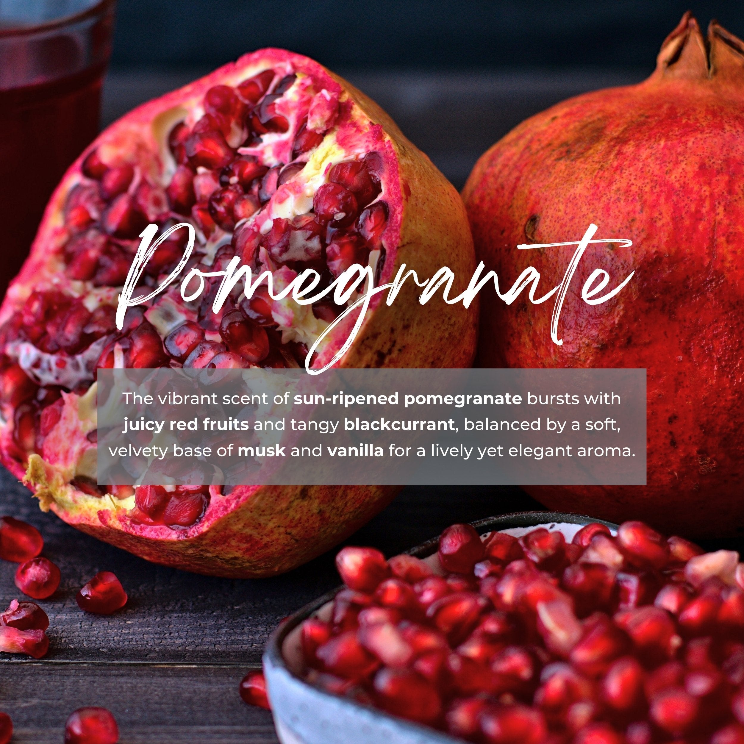 Durance Perfumed Handmade Candle 180g Pomegranate fragrances

