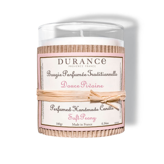 Durance Perfumed handmade Candle 180g Soft peony main Image
