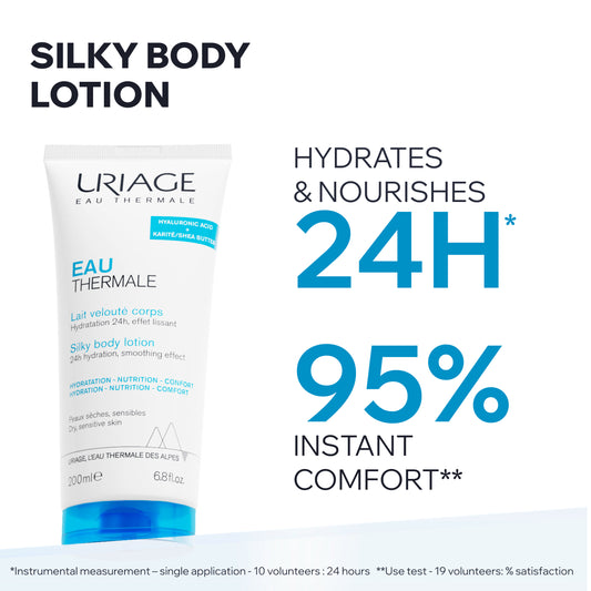 Uriage Eau Thermale Silky Body Lotion 200ml – Hydration Care